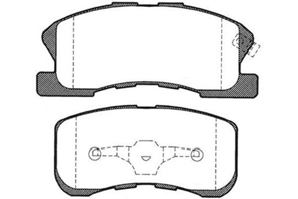 KAVO PARTS Fékbetét, mind BP-1510_KP