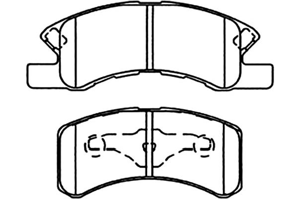 KAVO PARTS Fékbetét, mind BP-1514_KP