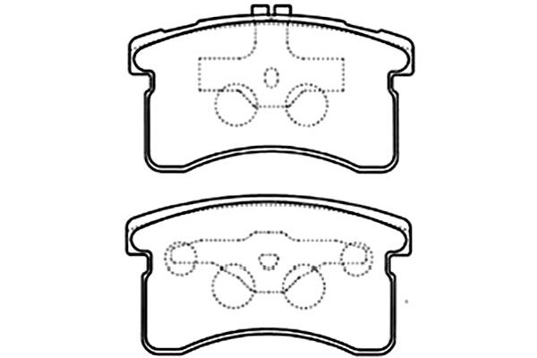 KAVO PARTS Fékbetét, mind BP-1516_KP