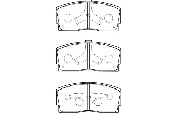 KAVO PARTS Fékbetét, mind BP-1517_KP