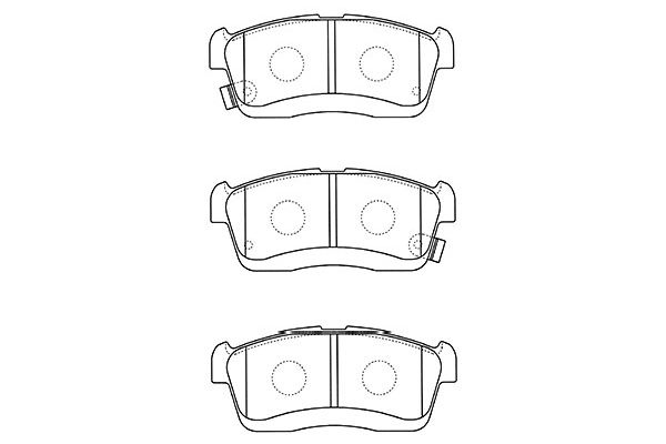 KAVO PARTS Fékbetét, mind BP-1518_KP