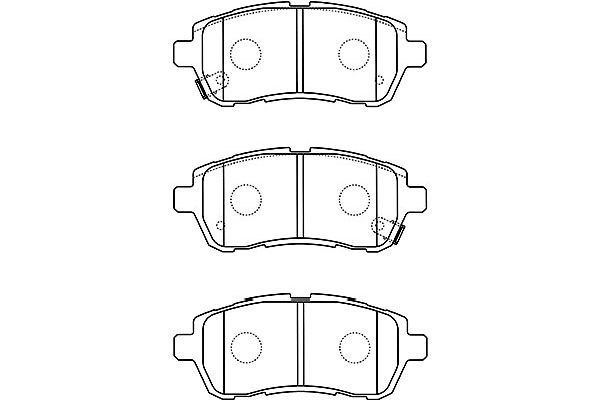 KAVO PARTS Fékbetét, mind BP-1519_KP