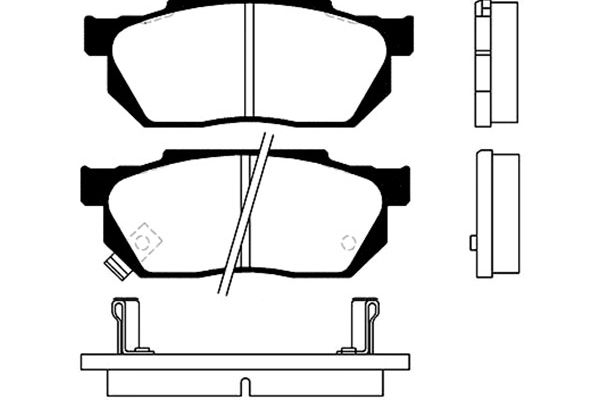 KAVO PARTS Első fékbetét BP-2001_KP