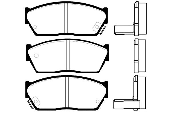 KAVO PARTS Fékbetét, mind BP-2002_KP