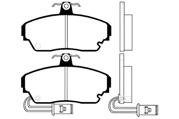 KAVO PARTS Fékbetét, mind BP-2007_KP