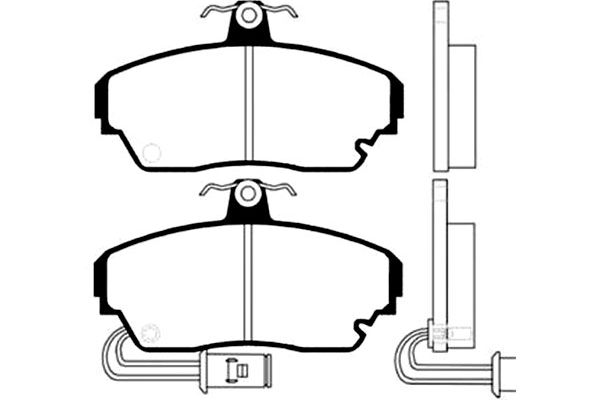 KAVO PARTS Fékbetét, mind BP-2009_KP