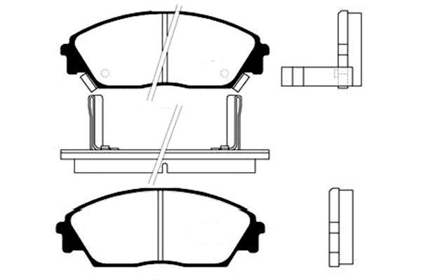 KAVO PARTS Fékbetét, mind BP-2011_KP