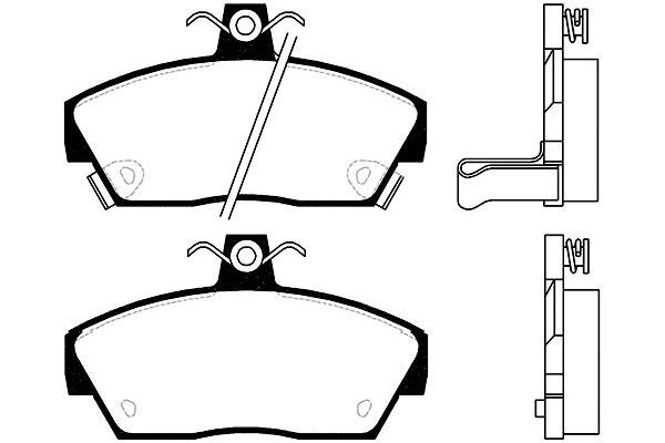 KAVO PARTS Fékbetét, mind BP-2013_KP