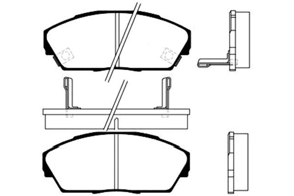 KAVO PARTS Fékbetét, mind BP-2021_KP