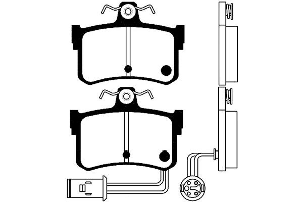 KAVO PARTS Fékbetét, mind BP-2027_KP