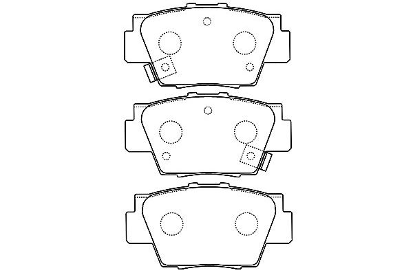 KAVO PARTS Fékbetét, mind BP-2040_KP