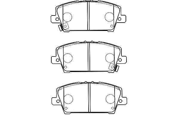 KAVO PARTS Első fékbetét BP-2050_KP