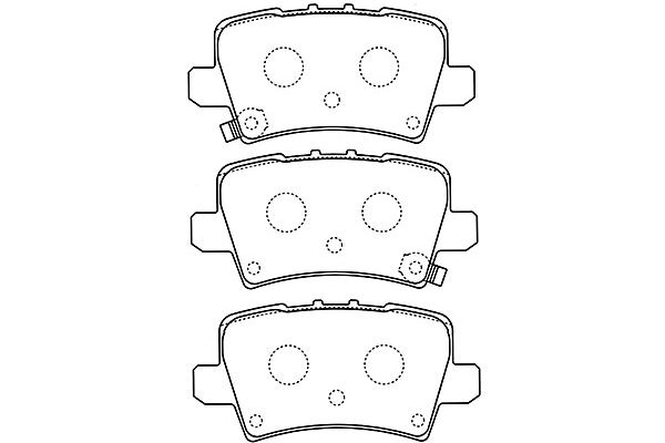 KAVO PARTS Hátsó fékbetét BP-2051_KP