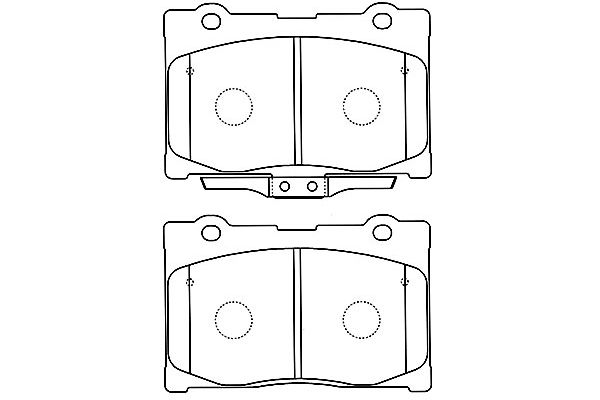 KAVO PARTS Fékbetét, mind BP-2052_KP