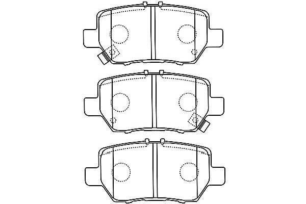 KAVO PARTS Fékbetét, mind BP-2053_KP