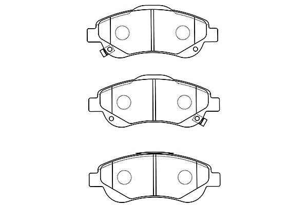 KAVO PARTS Fékbetét, mind BP-2054_KP