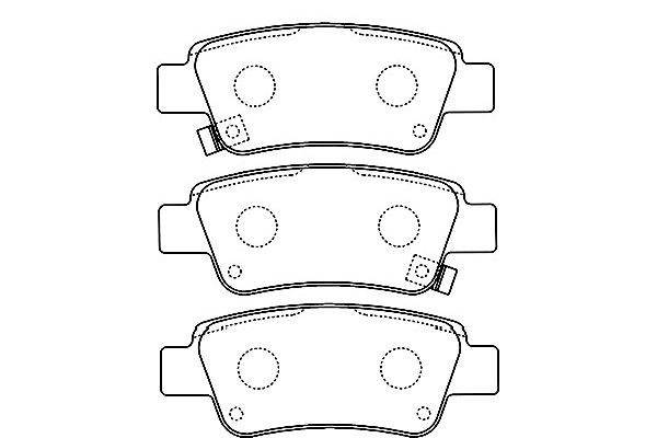 KAVO PARTS Fékbetét, mind BP-2055_KP