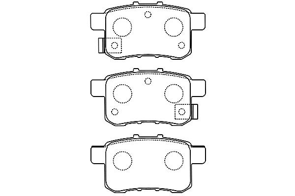 KAVO PARTS Fékbetét, mind BP-2057_KP