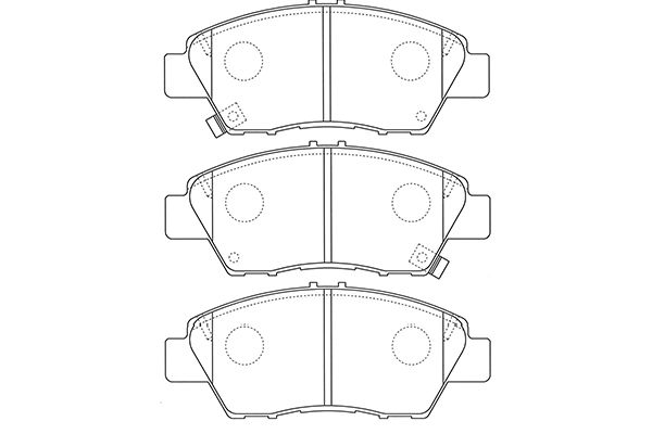 KAVO PARTS Fékbetét, mind BP-2058_KP