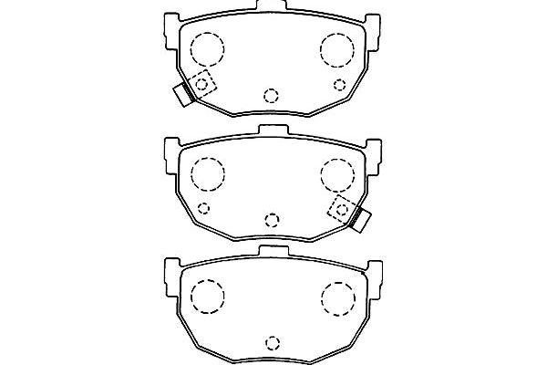 KAVO PARTS Fékbetét, mind BP-3017_KP