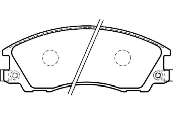 KAVO PARTS Fékbetét, mind BP-3021_KP