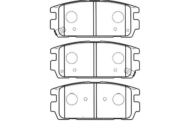 KAVO PARTS Fékbetét, mind BP-3022_KP