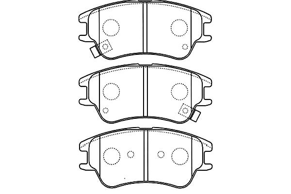 KAVO PARTS Fékbetét, mind BP-3027_KP