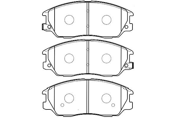 KAVO PARTS Fékbetét, mind BP-3030_KP