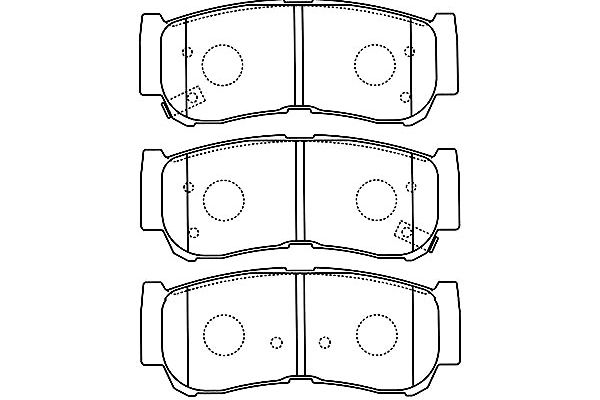 KAVO PARTS Fékbetét, mind BP-3033_KP