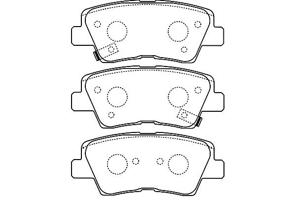 KAVO PARTS Fékbetét, mind BP-3034_KP