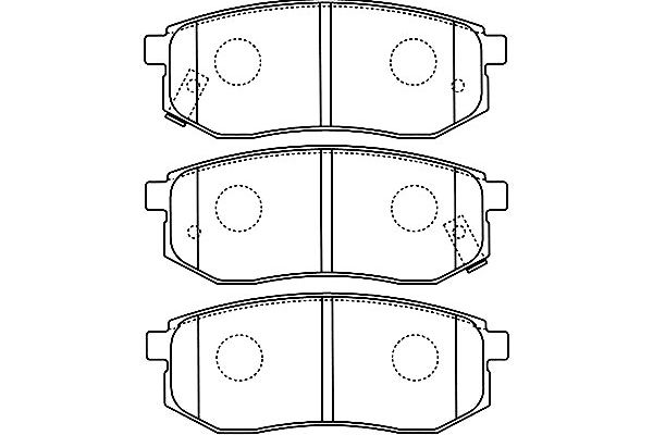 KAVO PARTS Fékbetét, mind BP-3035_KP