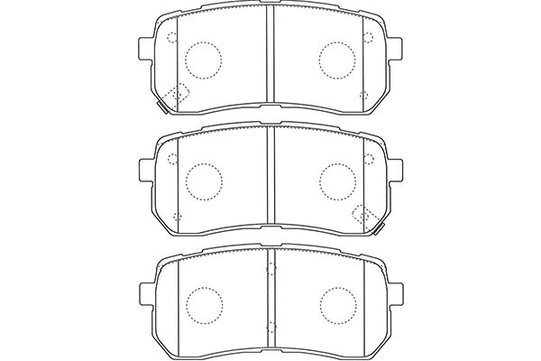 KAVO PARTS Fékbetét, mind BP-3036_KP