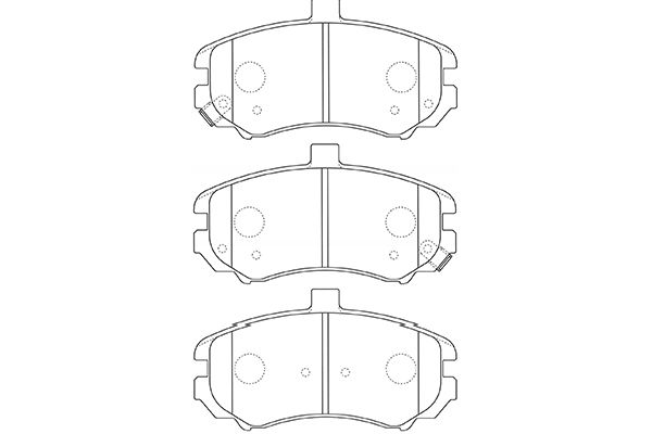 KAVO PARTS Fékbetét, mind BP-3037_KP