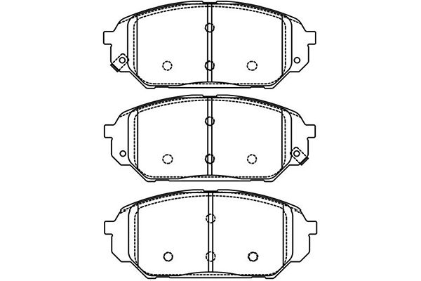 KAVO PARTS Fékbetét, mind BP-3038_KP