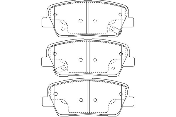 KAVO PARTS Fékbetét, mind BP-3039_KP