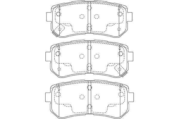 KAVO PARTS Fékbetét, mind BP-3046_KP