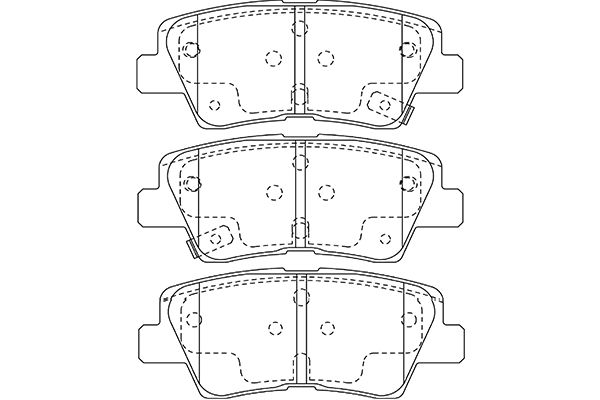 KAVO PARTS Fékbetét, mind BP-3048_KP