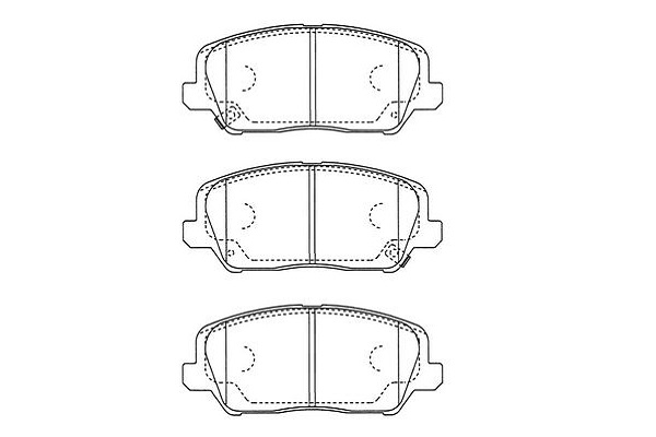 KAVO PARTS Fékbetét, mind BP-3049_KP