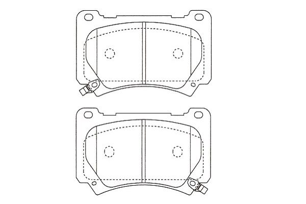 KAVO PARTS Fékbetét, mind BP-3053_KP