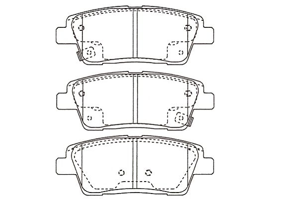 KAVO PARTS Fékbetét, mind BP-3055_KP