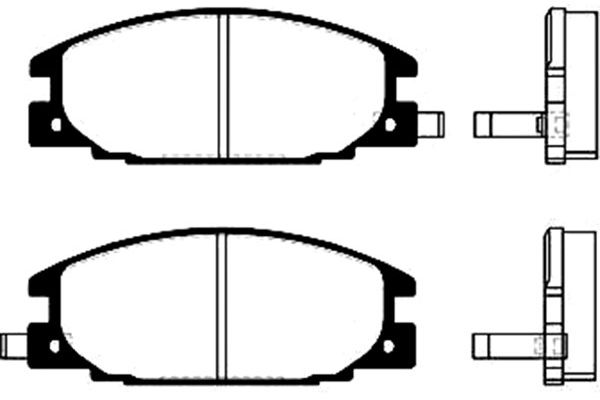 KAVO PARTS Fékbetét, mind BP-3500_KP