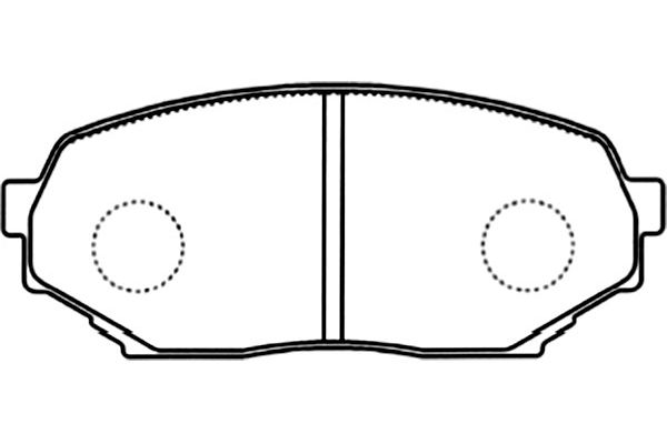 KAVO PARTS Fékbetét, mind BP-3510_KP