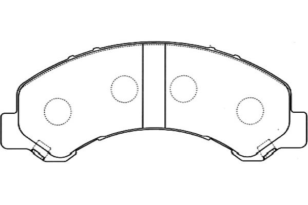 KAVO PARTS Fékbetét, mind BP-3512_KP