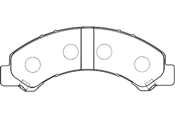 KAVO PARTS Fékbetét, mind BP-3513_KP