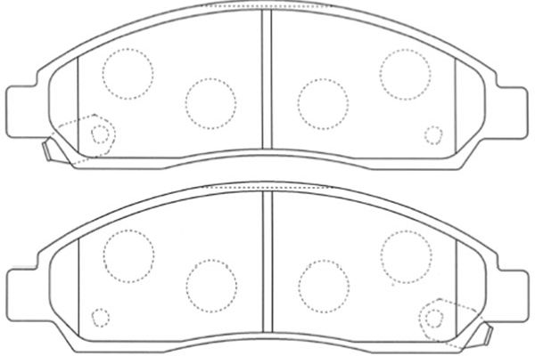 KAVO PARTS Fékbetét, mind BP-3515_KP