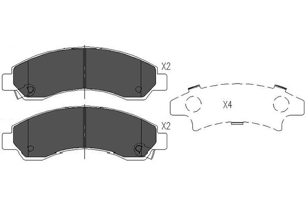 KAVO PARTS Első fékbetét BP-3520_KP