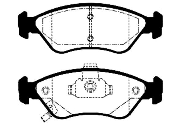 KAVO PARTS Fékbetét, mind BP-4002_KP