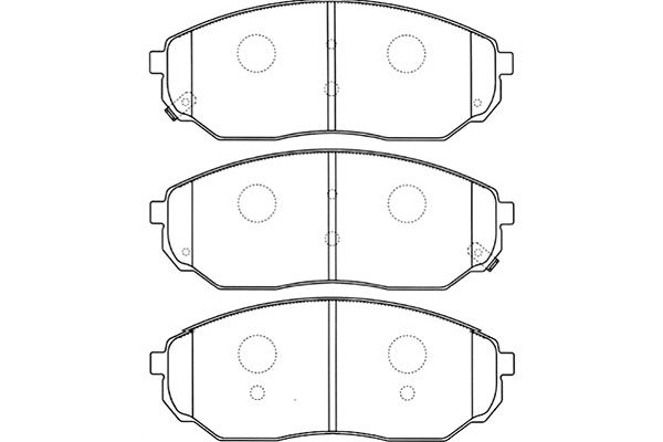 KAVO PARTS Fékbetét, mind BP-4010_KP