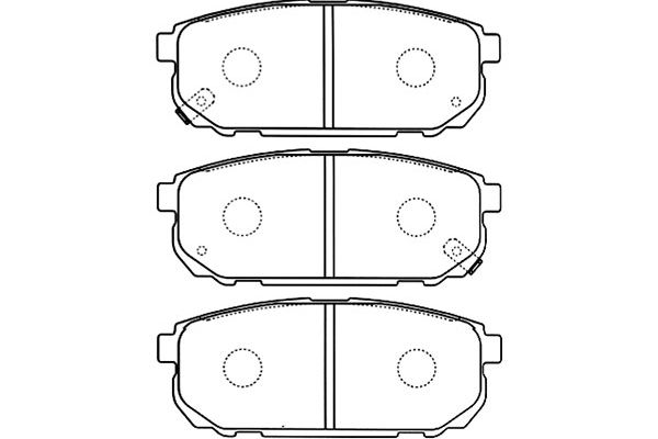 KAVO PARTS Fékbetét, mind BP-4011_KP