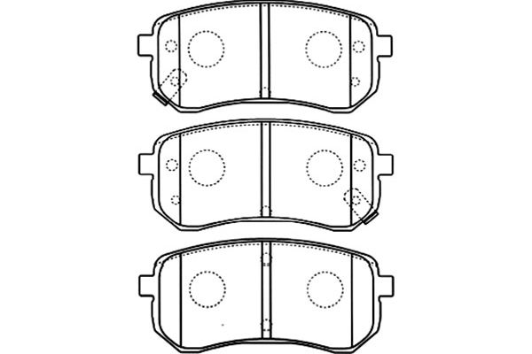 KAVO PARTS Fékbetét, mind BP-4014_KP